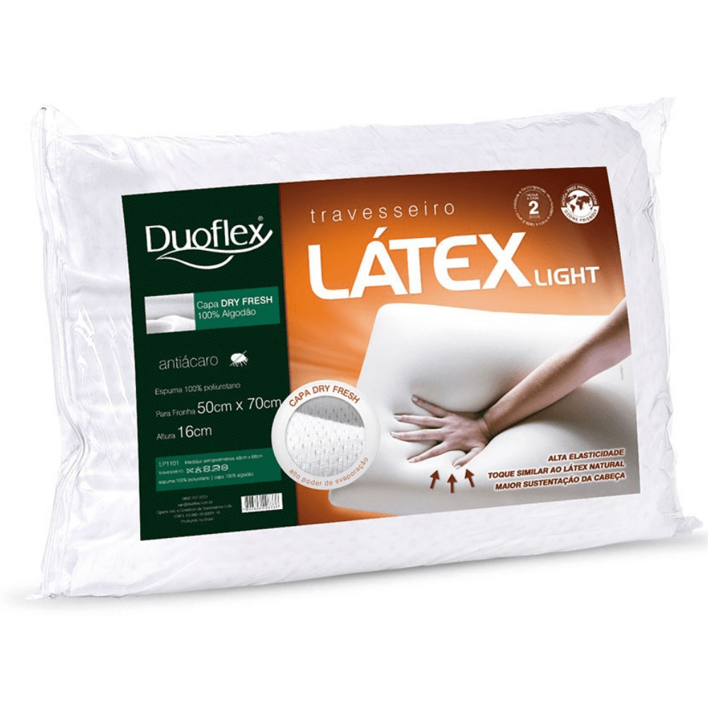Travesseiro Duoflex Látex Light LP1101 mooun