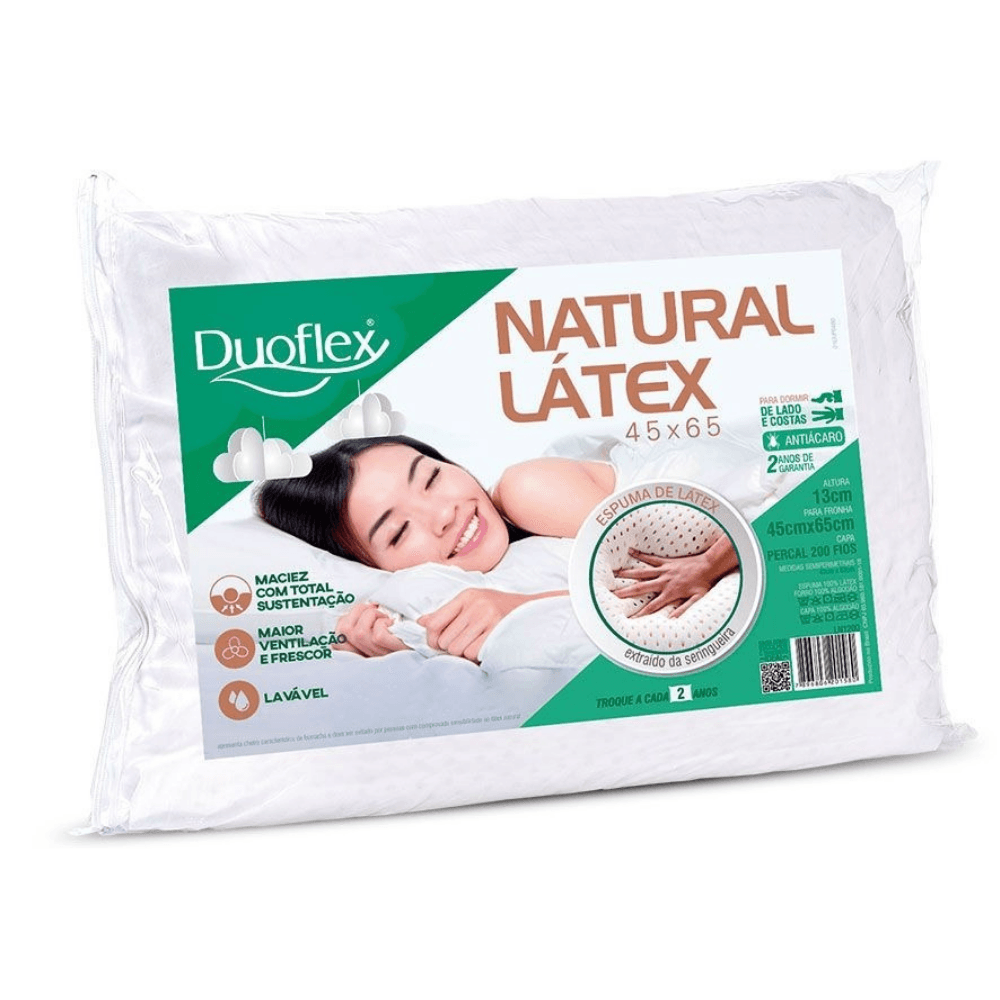 Travesseiro Duoflex Natural Látex 45 LN1200 mooun