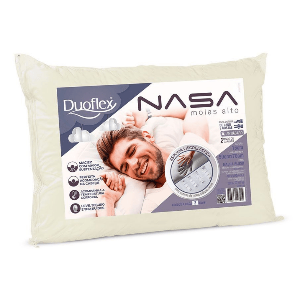 Travesseiro Duoflex NASA Molas NM1100 mooun