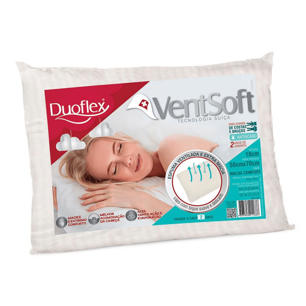Travesseiro Duoflex Ventsoft VN1101 mooun