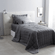 Jogo-de-Colcha-Solteiro-Buddemeyer-Damask-Stripes-Grafite-P13-Ambientada